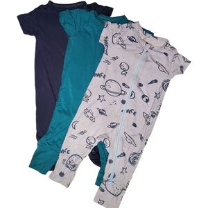 Teach Leanbh 3 Piece One-piece Pajama Set Bamboo Baby Boys 3-6 Months